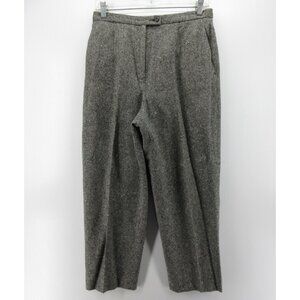 VGT Pendleton Pants 12 Petites Virgin Wool Trousers Crop High Rise